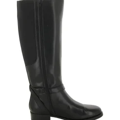 Faron Faux Leather Round Toe Mid-Calf Boots