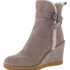 Faux Fur Faux Suede Booties