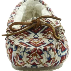 Faux Fur Lined Moccasin Slippers