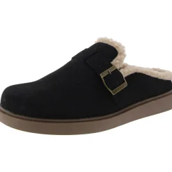 Faux Fur Lined Slide Slippers