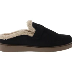 Faux Fur Lined Slide Slippers