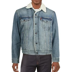 Faux Fur Lined Denim Denim Jacket