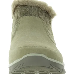 Faux Fur Lined Faux Fur Ankle Boots