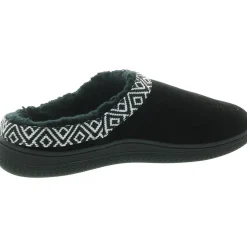 Faux Fur Lined Faux Suede Slide Slippers