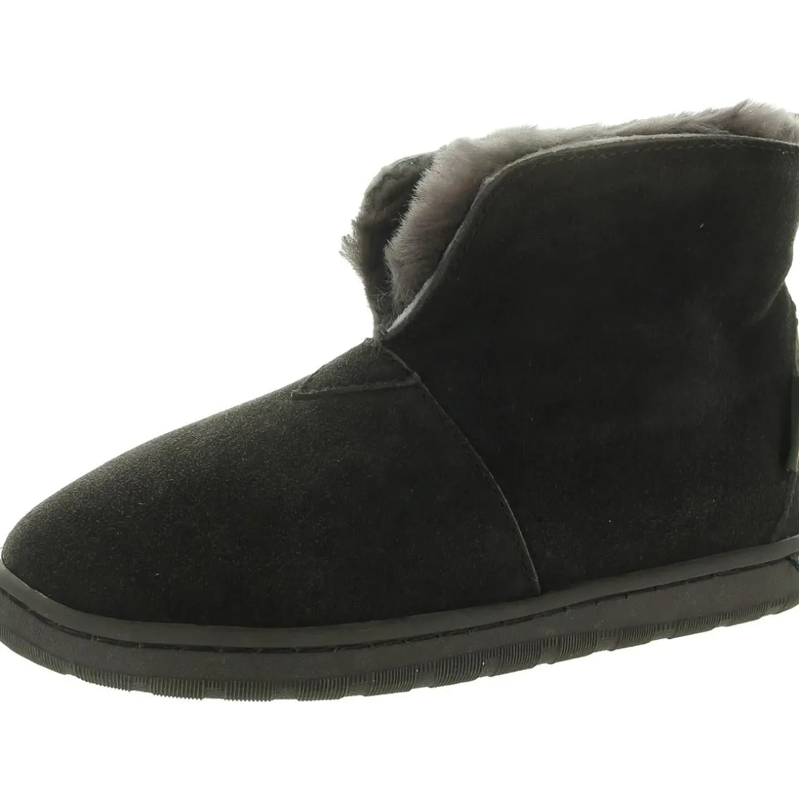 Faux Fur Lined Leather Booties