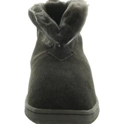 Faux Fur Lined Leather Booties