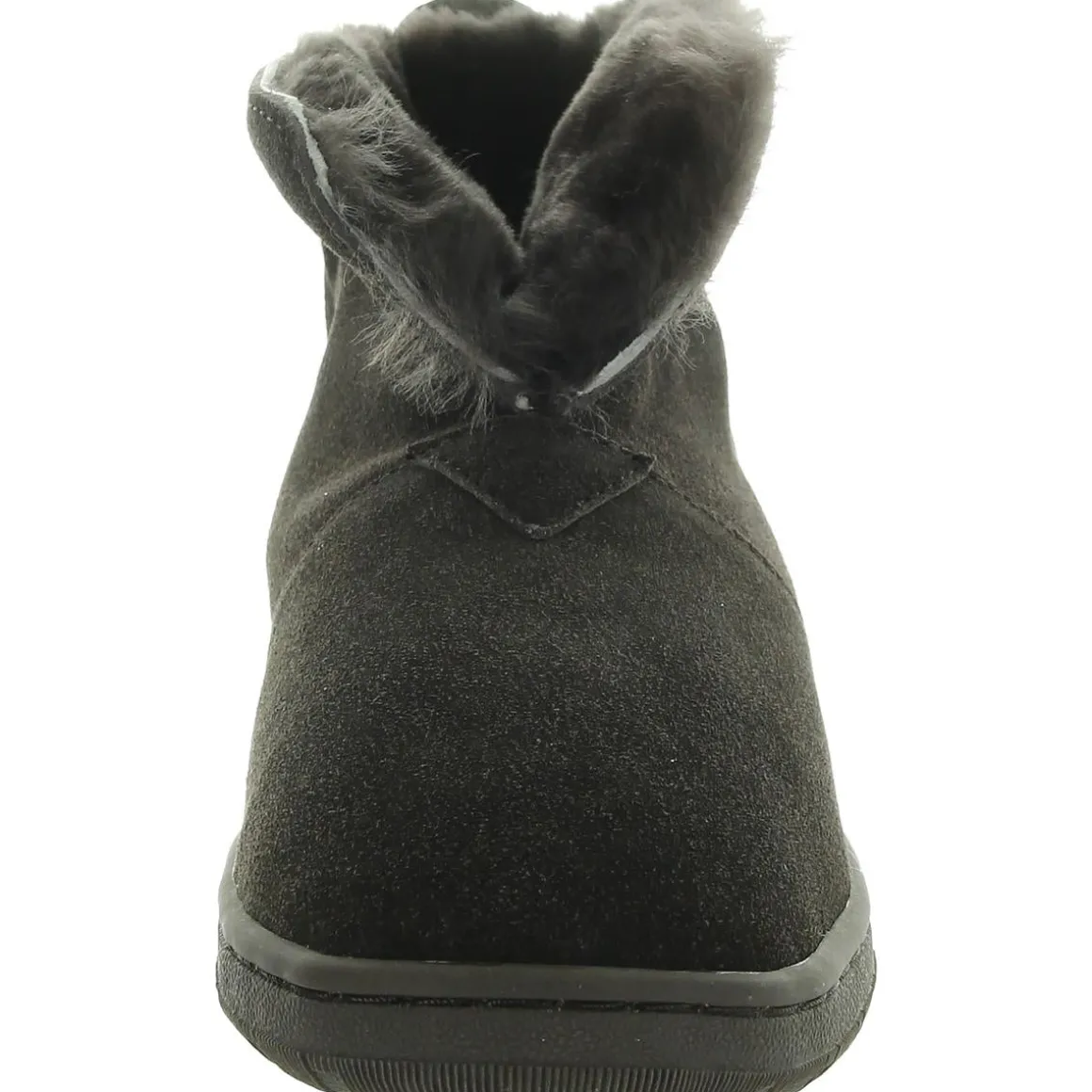 Faux Fur Lined Leather Booties