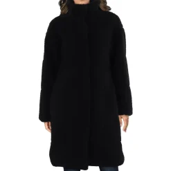 Faux Fur Midi Teddy Coat