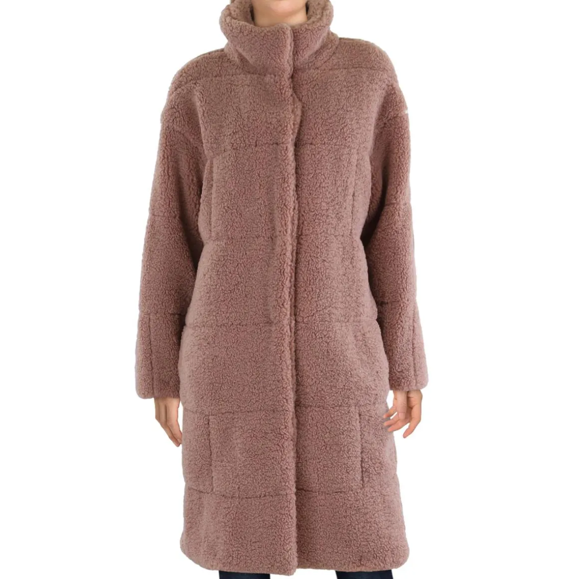 Faux Fur Midi Teddy Coat