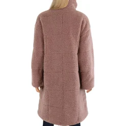 Faux Fur Midi Teddy Coat