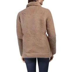 Faux Fur Sherpa Full Zip Sweater