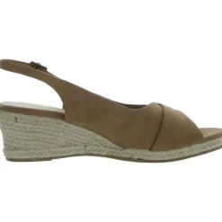 Faux Leather Wedge Sandals