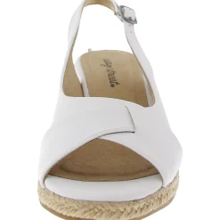 Faux Leather Wedge Sandals