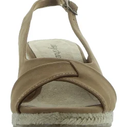 Faux Leather Wedge Sandals