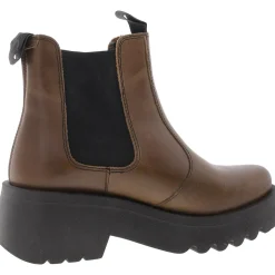 Faux Leather Ankle Boots