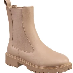 Faux Leather Ankle Chelsea Boots