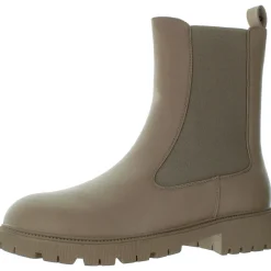 Faux Leather Ankle Chelsea Boots