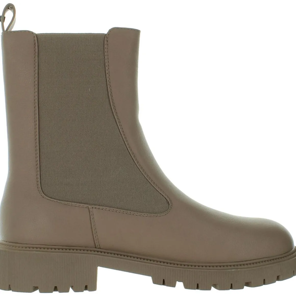 Faux Leather Ankle Chelsea Boots