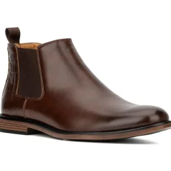 Faux Leather Ankle Chelsea Boots