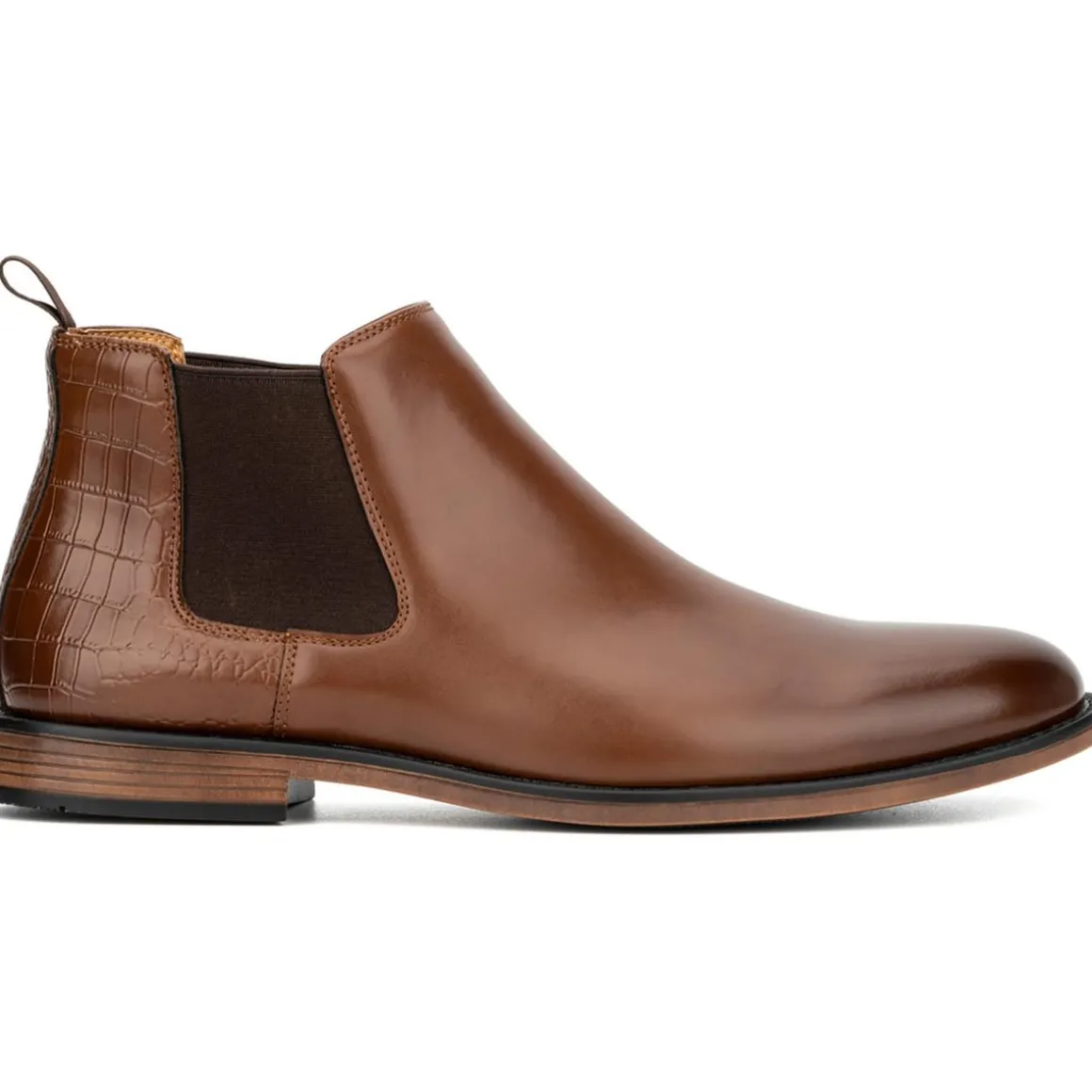 Faux Leather Ankle Chelsea Boots