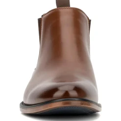 Faux Leather Ankle Chelsea Boots