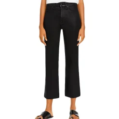 Faux Leather Ankle High-Waist Pants