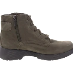 Faux Leather Block Heel Ankle Boots