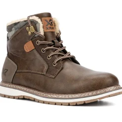 Faux Leather Chukka Boots