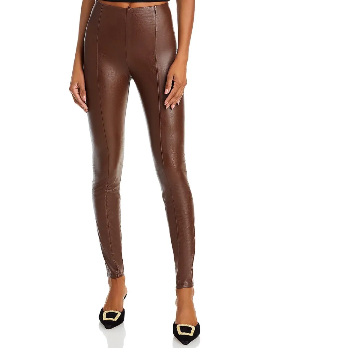 Faux Leather High Waist Leggings