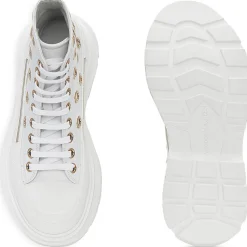 Faux Leather Lace-Up Ankle Boots