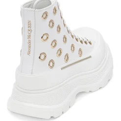 Faux Leather Lace-Up Ankle Boots