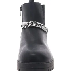 Faux Leather Lugged Chelsea Boots