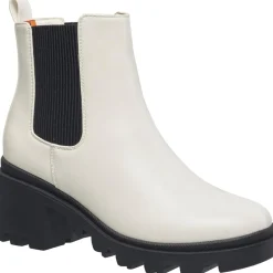 Faux Leather Lugged Sole Chelsea Boots