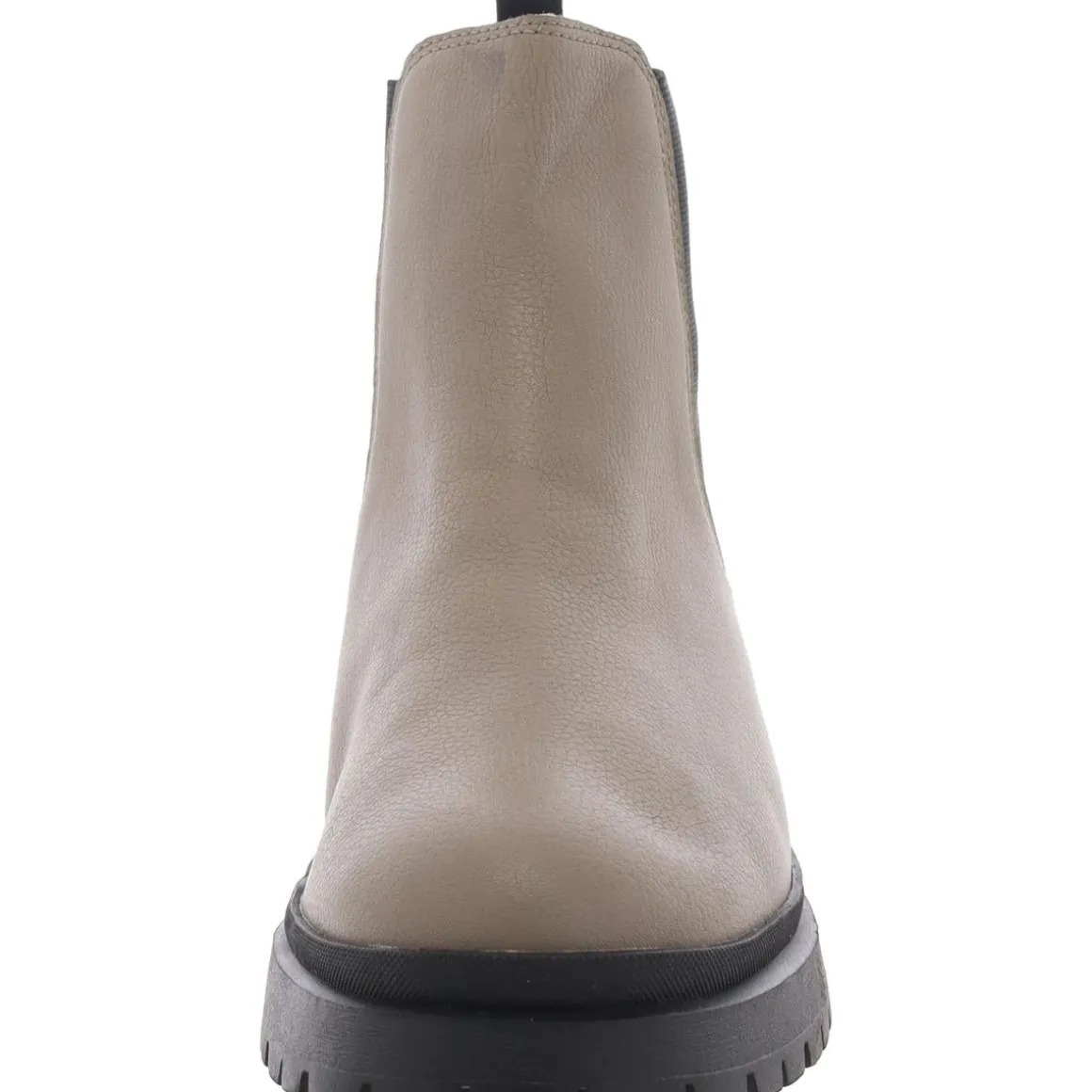 Faux Leather Pebbled Chelsea Boots