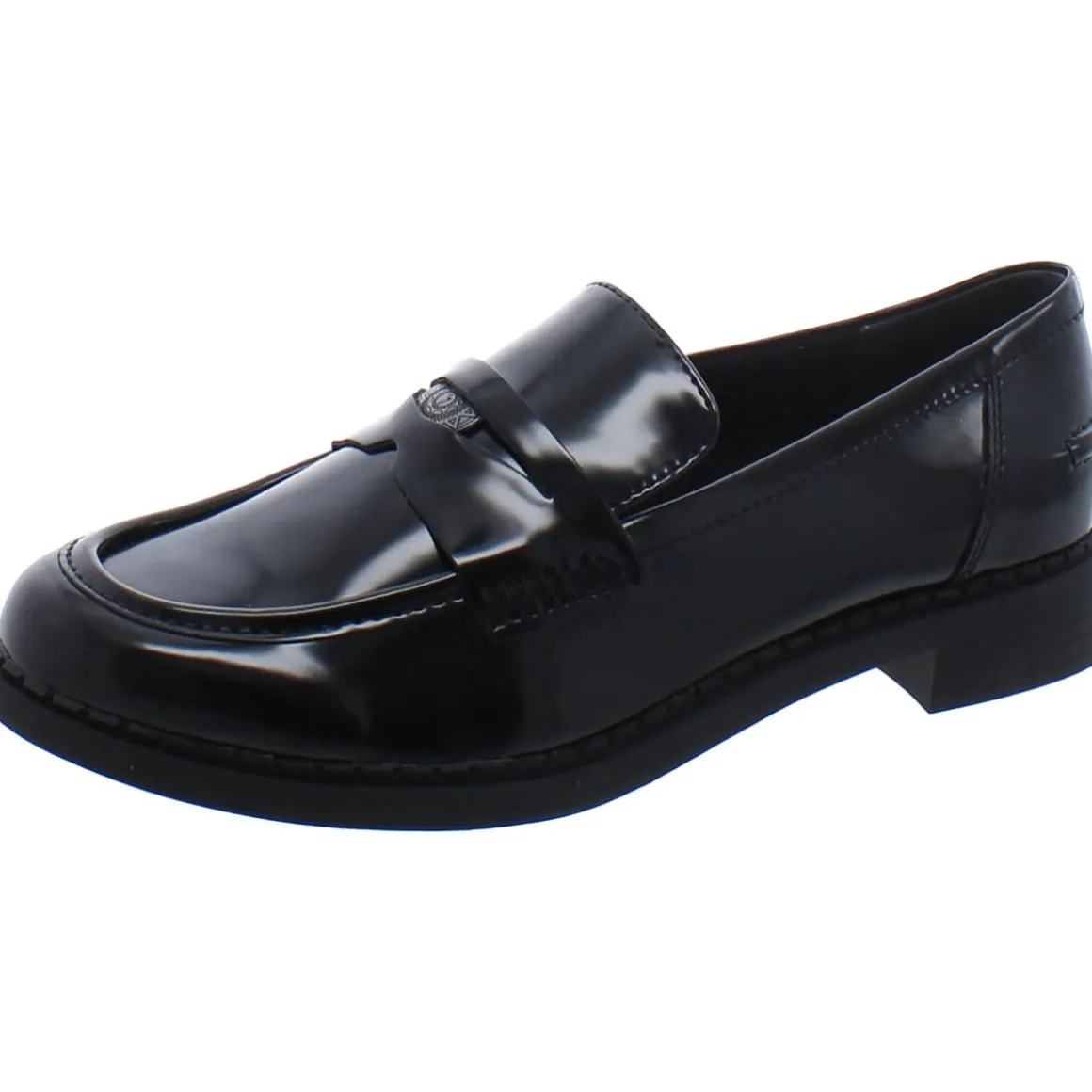 Faux Leather Penny Loafers