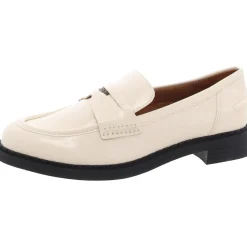 Faux Leather Penny Loafers