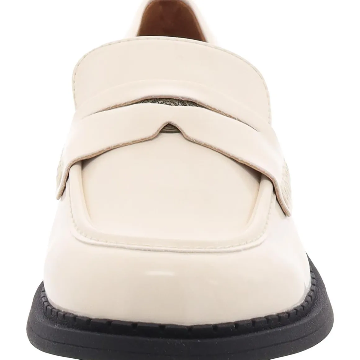 Faux Leather Penny Loafers