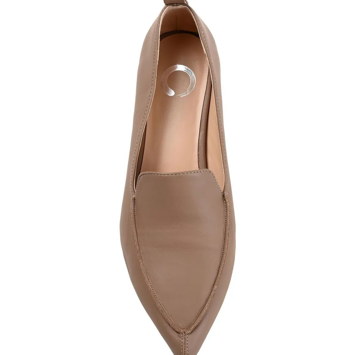 Faux Leather Pointed Toe Loafers