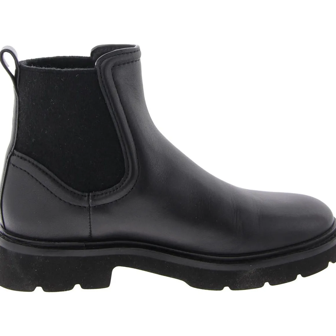 Faux Leather Round toe Ankle Boots