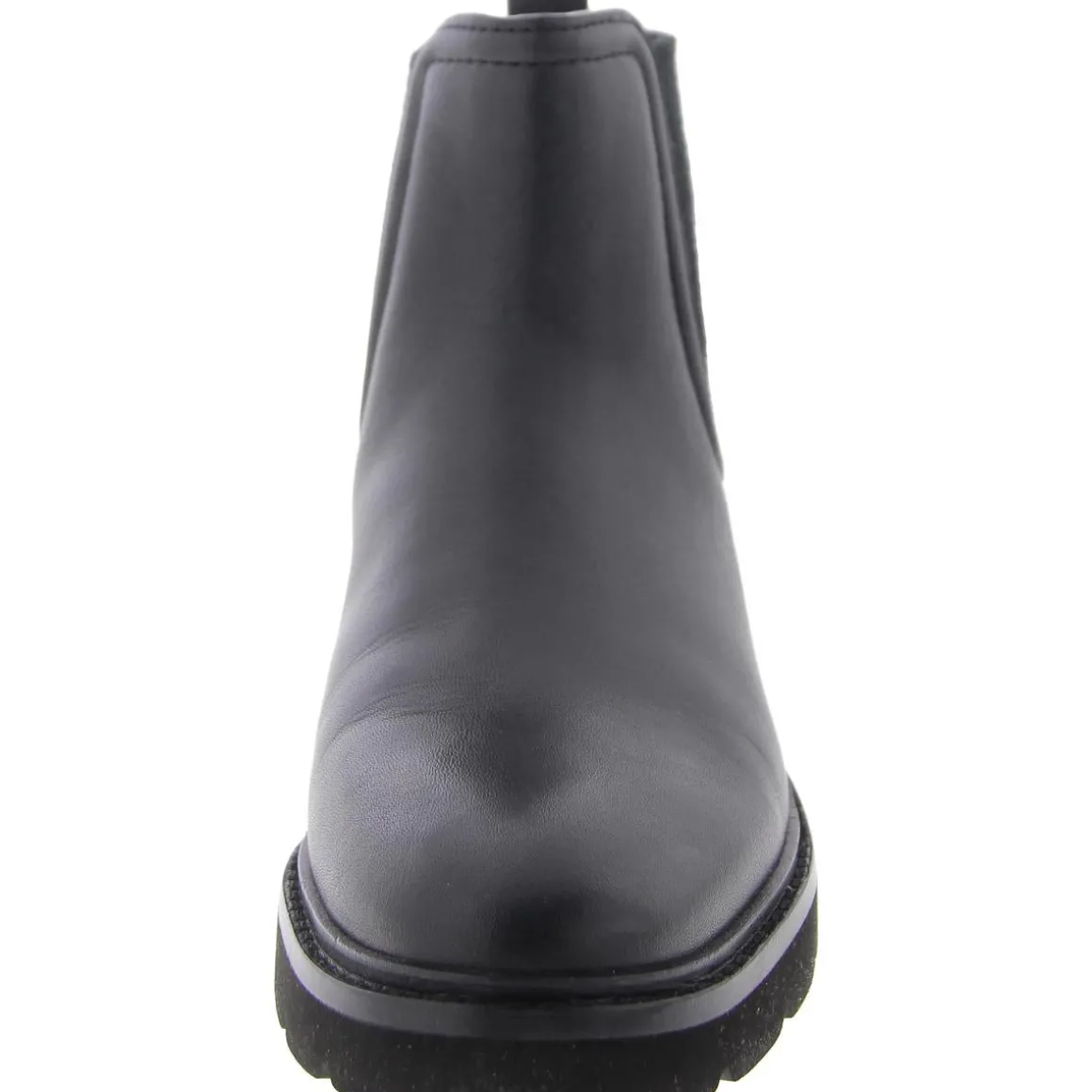 Faux Leather Round toe Ankle Boots