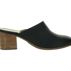 Faux Leather Round toe Block Heels