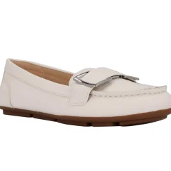 Faux Leather Round Toe Moccasins