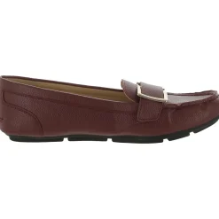 Faux Leather Round Toe Moccasins