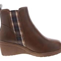 Faux Leather Slip-Resistant Wedge Boots