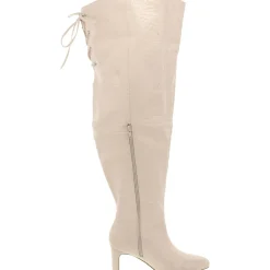 Faux Leather Solid Over-The-Knee Boots