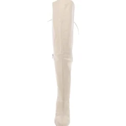 Faux Leather Solid Over-The-Knee Boots