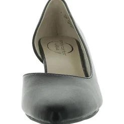 Faux Leather Wedge D'Orsay Heels