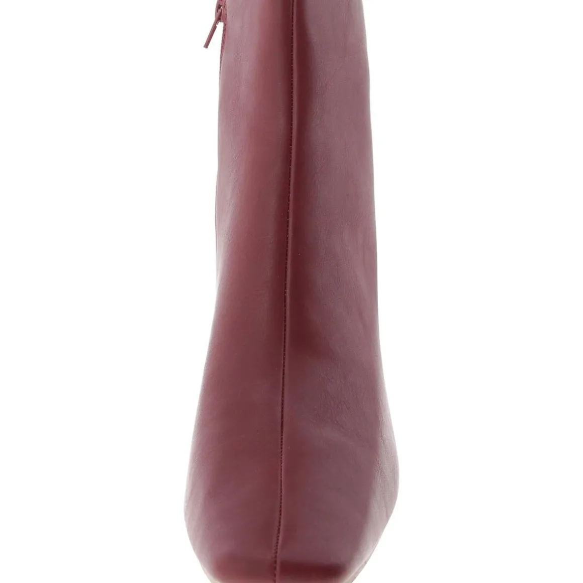 Faux Leather Zip Up Ankle Boots