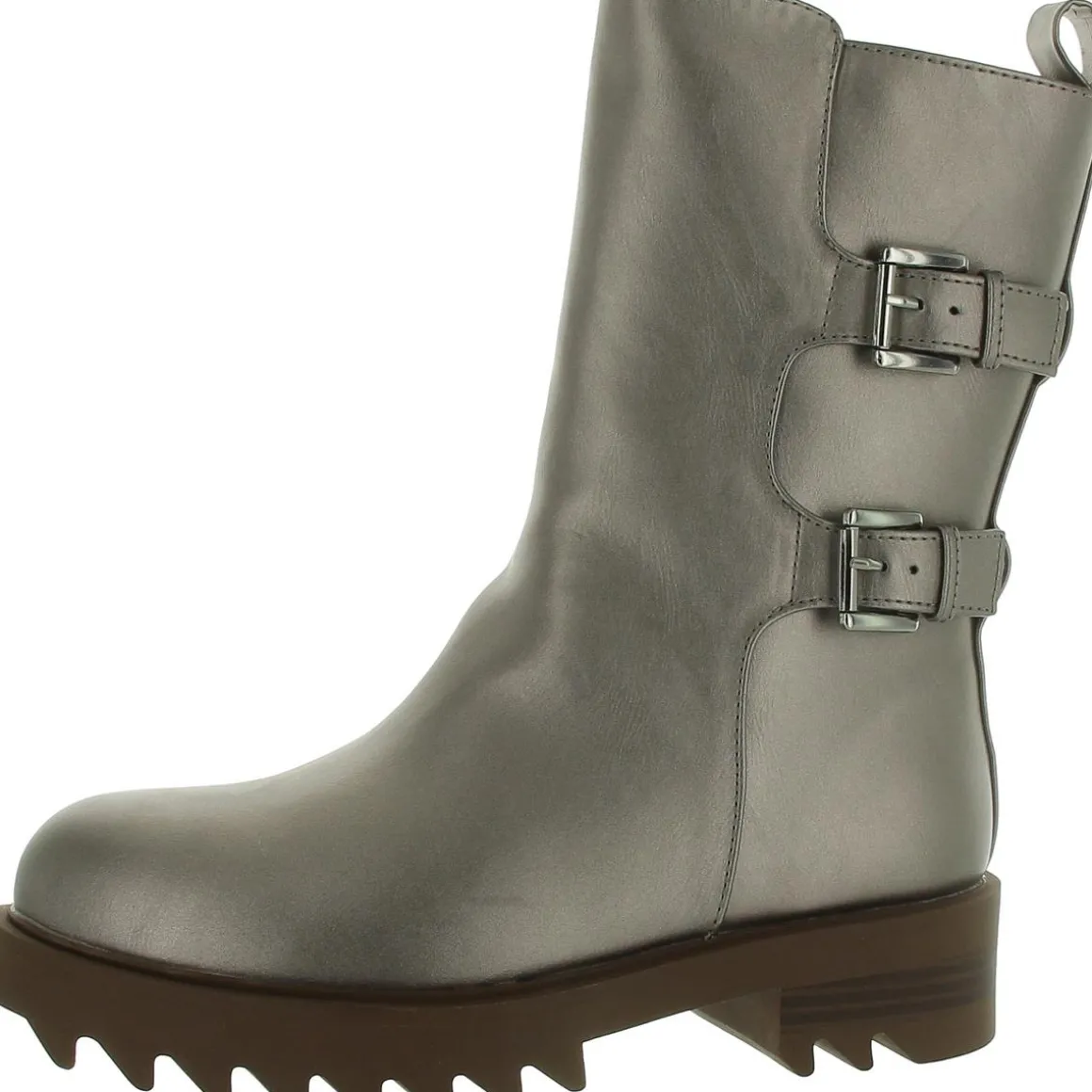 Faux Leather Zipper Booties