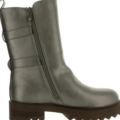 Faux Leather Zipper Booties